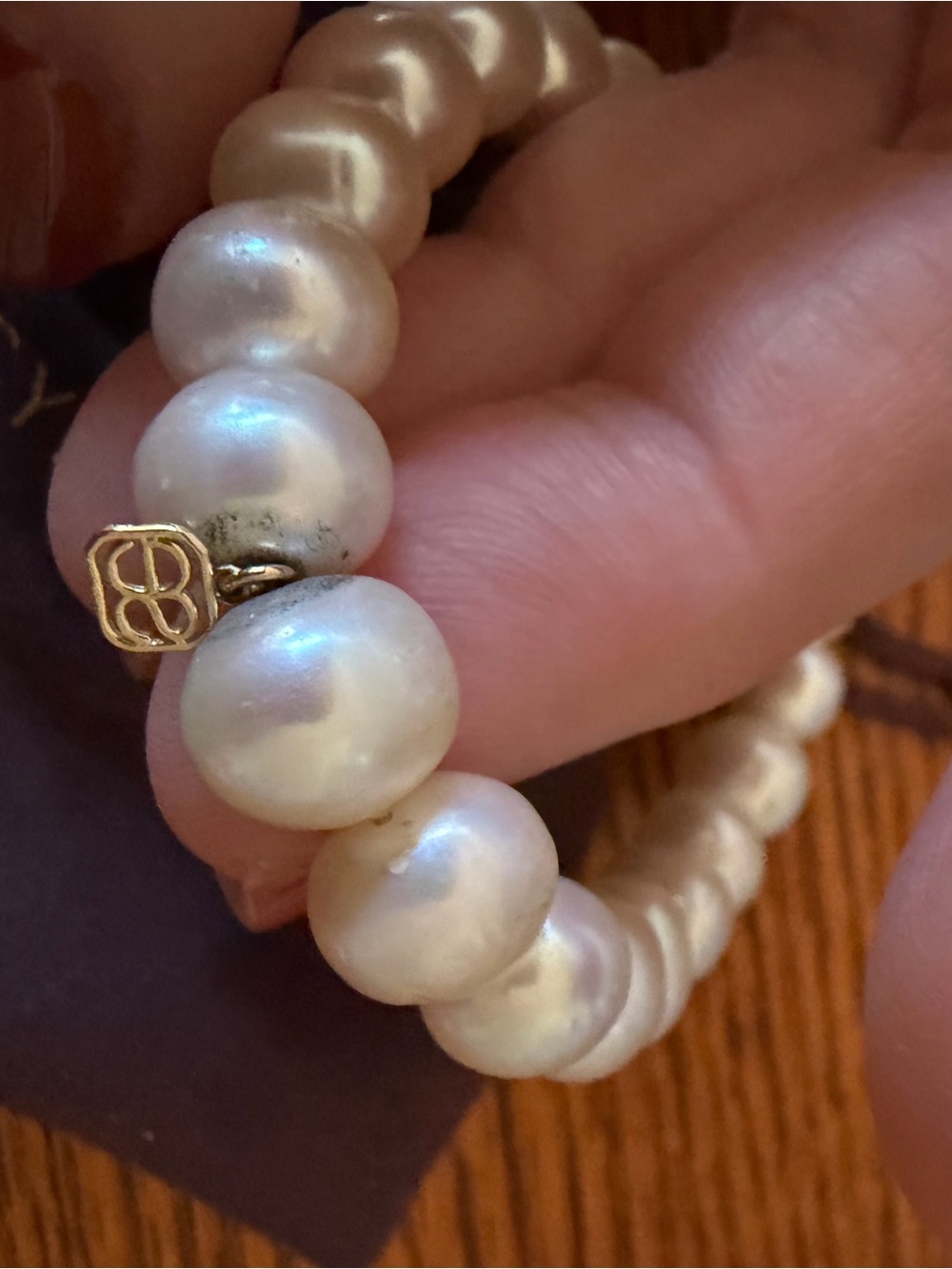 Sydney Evan Pearl and  14k & Diamond Evil Eye Charm  Bracelet - Picture 6 of 6